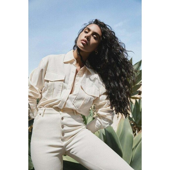 SIGNIFICANT OTHER LENNY JEANS CREAM Womens Pants MRP $229 NWT Size 6 - Picture 1 of 10
